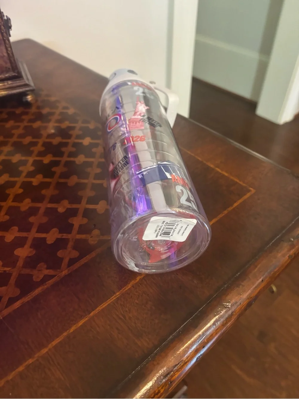 Patriotic America 250 Clear Travel Tumbler - Red, White & Blue Never Used!